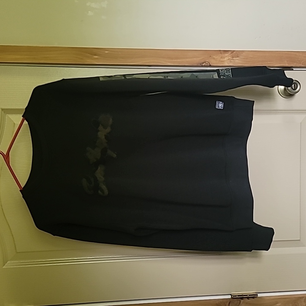 Vintage Y2K South Pole Black Sweater With Camo Font Size Medium - Picture 3 of 6